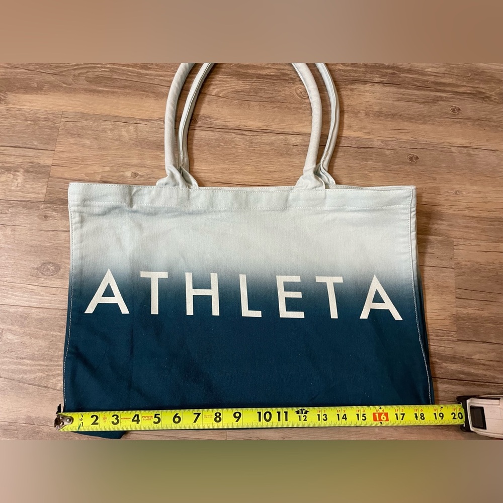 Athleta Ombre Blue and White Tote